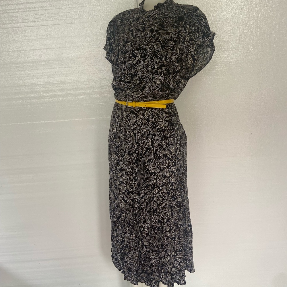 Vintage short sleeve blouson dress! So beautiful!